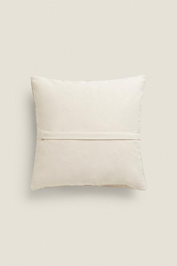 ZARA HOME ОДНОТОННЫЙ ХЛОПКОВЫЙ ЧЕХОЛ ДЛЯ ДЕКОРАТИВНОЙ ПОДУШКИ, РЫЖЕВАТО-КОРИЧНЕВЫЙ