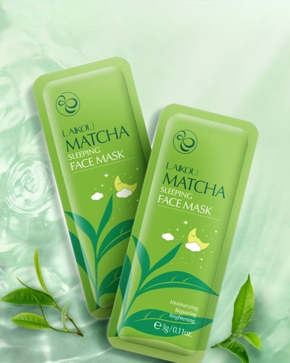 Ночная маска для лица с чаем матча, 3г