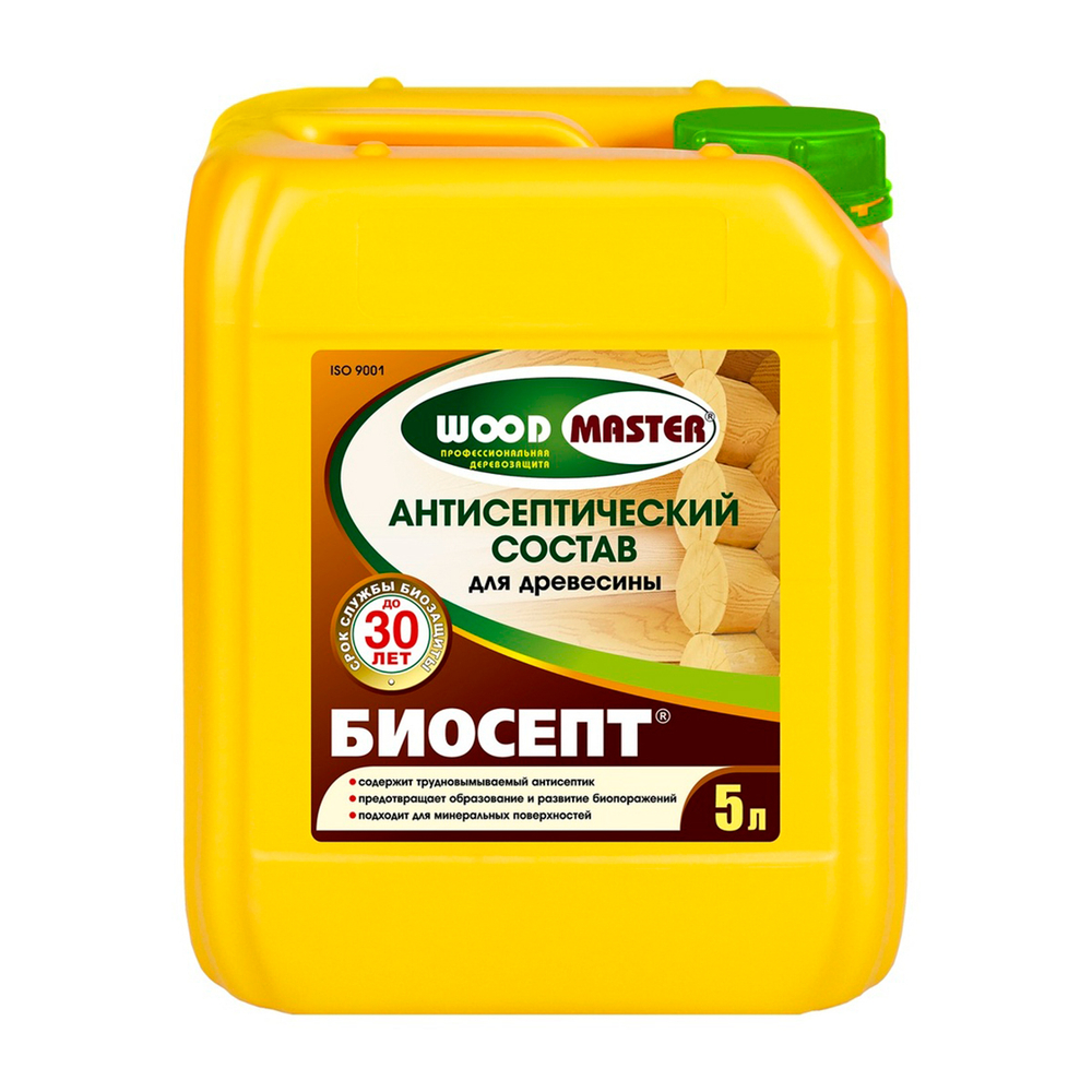 Антисептик БИОСЕПТ WOODMASTER . БИОСЕПТ 5 л