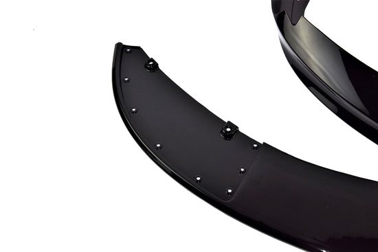 Юбка переднего бампера глянцево - черный V.1 для BMW 4 F32 F33 F36 2013-2020 Coupe Cabrio Gran Coupe