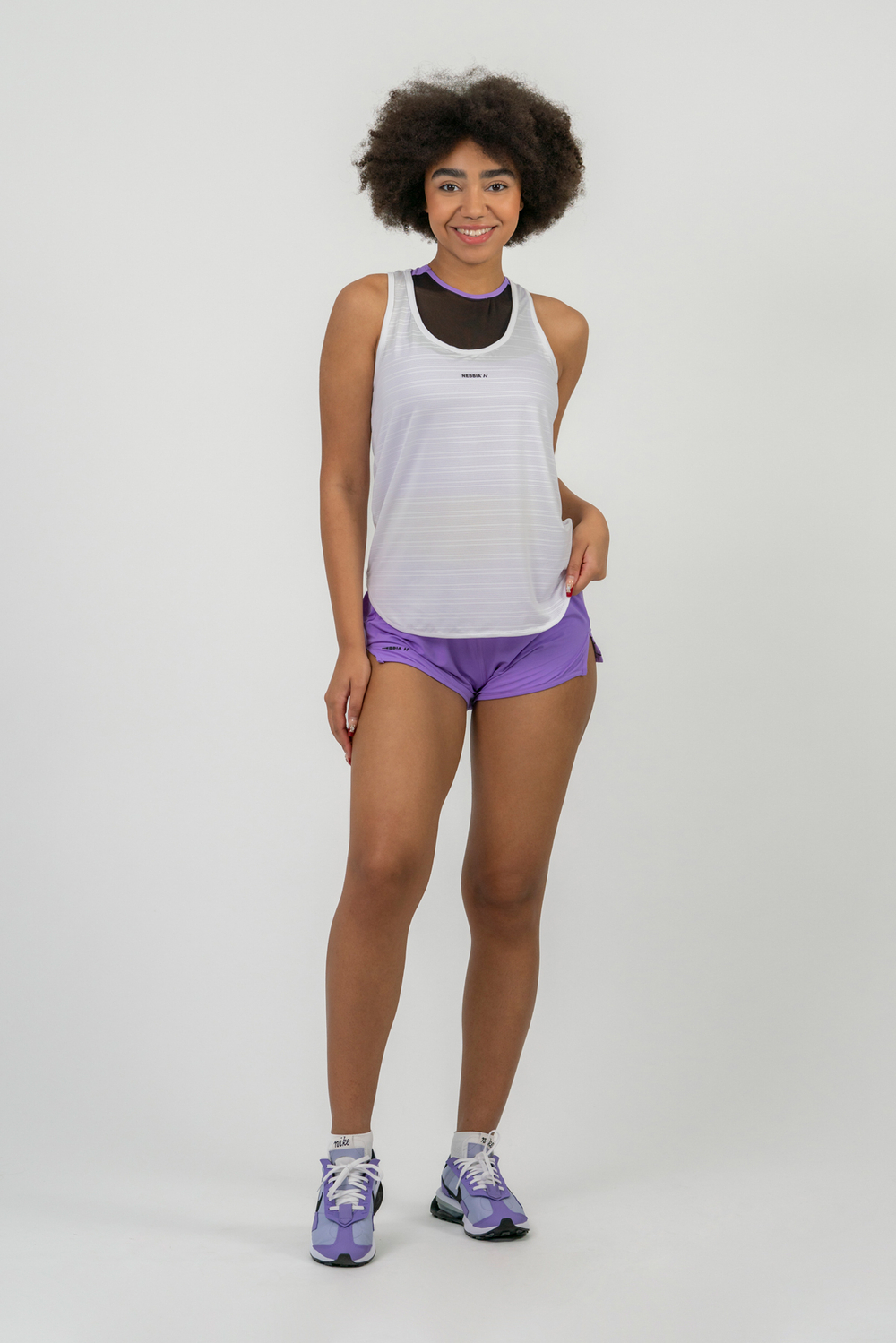 Майка FIT Activewear Tank Top “Airy” with Reflective Logo 439 Белая