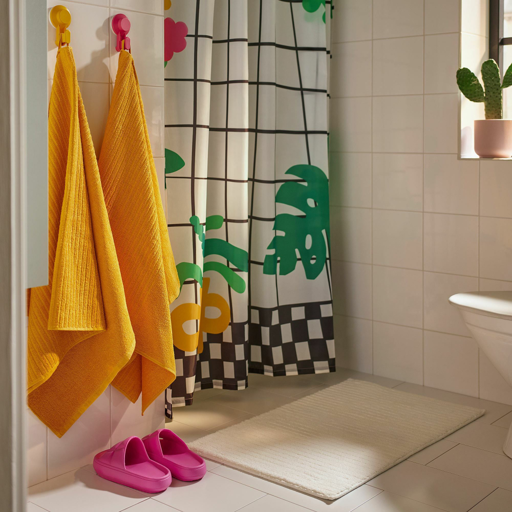 Полотенце банное IKEA VAGSJON (ВОГШЁН), Желтый, 70х140 см