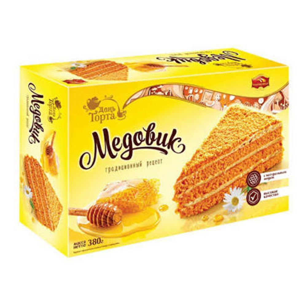 Десерт День торта Медовик 380 гр карт/уп