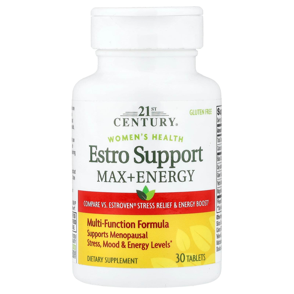21st Century, Women's Health, Estro Support Max + Energy, 30 таблеток
