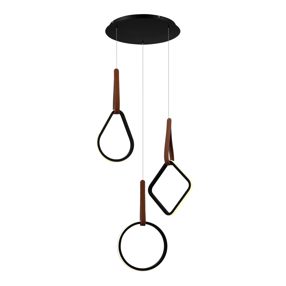 Светильник подвесной ST-Luce Черный, Терракотовый LED 1*36W SHAPE sl6131.403.36