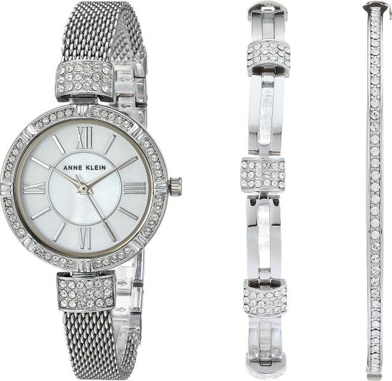 Женские наручные часы Anne Klein 2845SVST в наборе