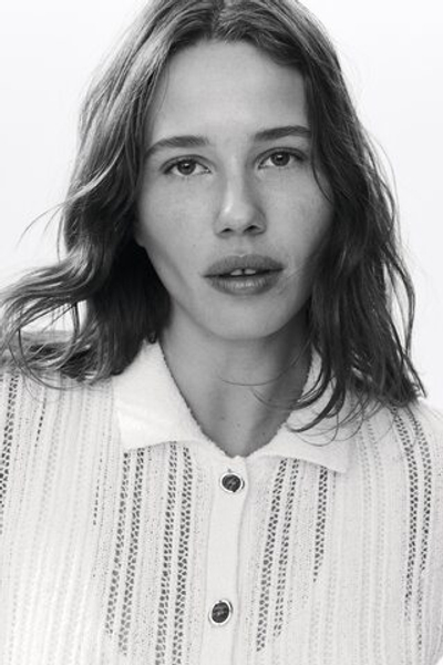 Рубашка с имитацией вязания крючком - H&M