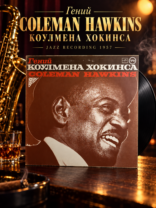 LP Coleman Hawkins – Гений Коулмена Хокинса. Джаз. Виниловая пластинка 12 дюймов. Запись 1957г. Лицензия Гамбург