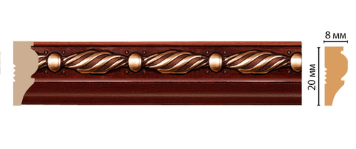 Молдинг DECOMASTER 103-52 (20*8*2400мм)