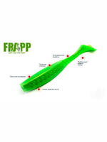 Приманка силиконовая Frapp Funky Shad 3.5" #24 (7 шт/уп)