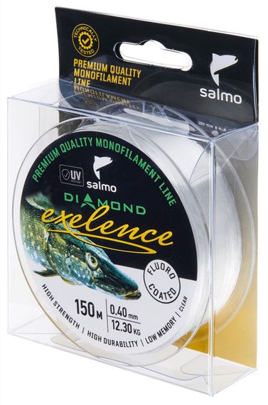 Леска монофильная Salmo Diamond EXELENCE FLUORO COATED Clear 150/040