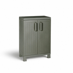 Уличная пластиковая тумба Toomax Wood Cabinet olive