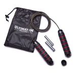 Скакалка ULTIMATUM BOXING с утяжелителями BLK/RD