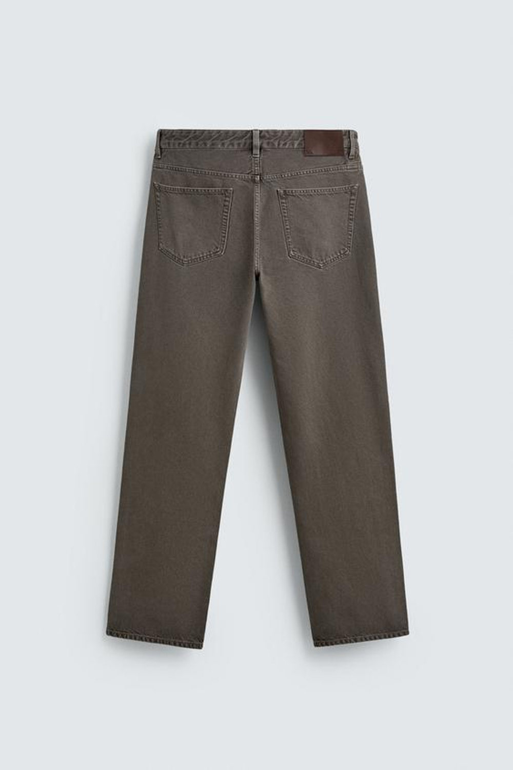 ZARA ДЖИНСЫ STRAIGHT FIT, ЗЕЛЕНЫЙ/СЕРЫЙ