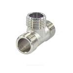 Тройник латунь никель Ду 15 (1/2") НР/НР/НР SantechSystems