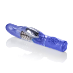 Фиолетовый вибромассажер ADVANCED G JACK RABBIT с загнутым кончиком - 22 см. (Цвет: фиолетовый)