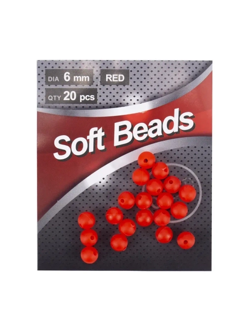 Бусина фидерная Soft Beads, PVC, круглая