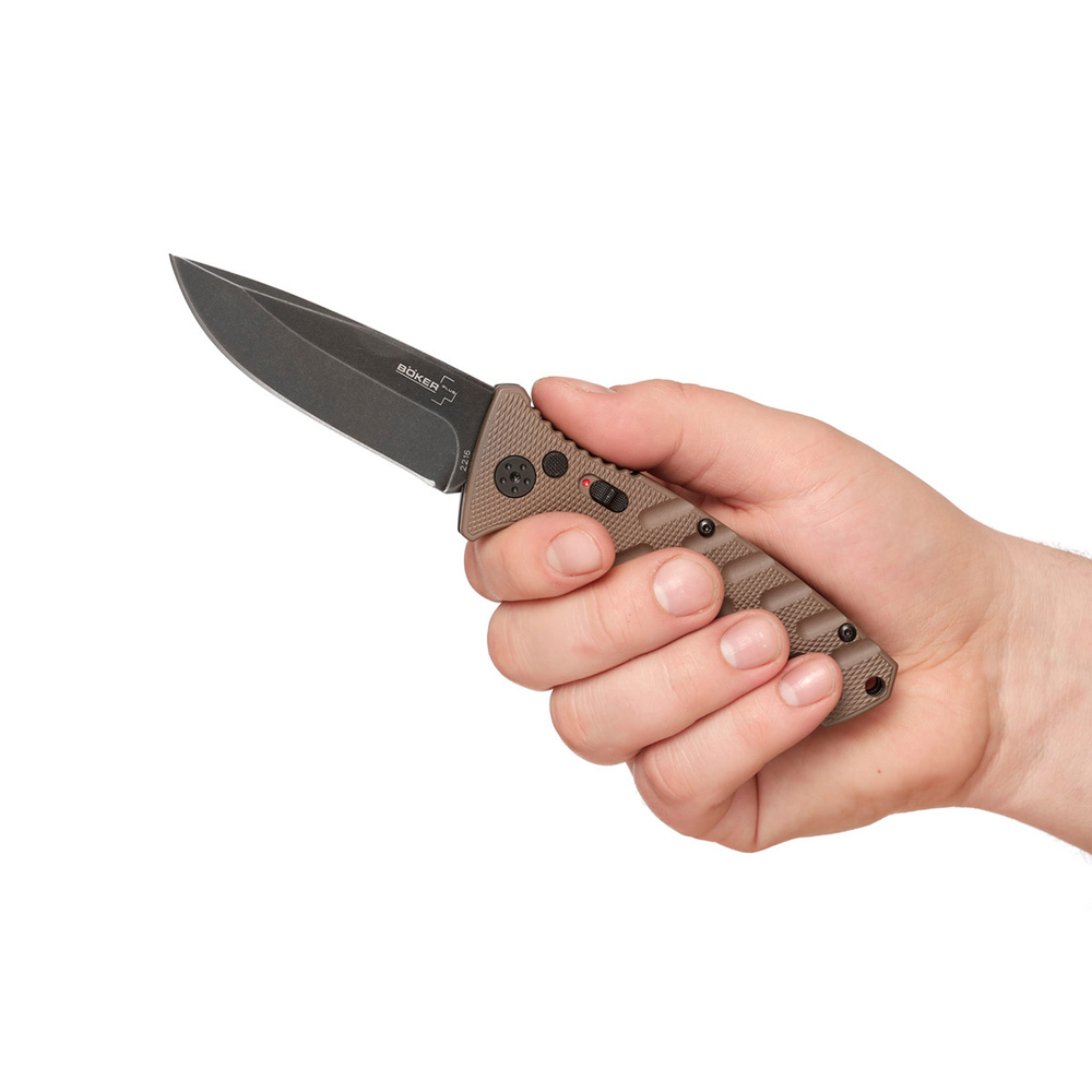 Автоматический нож Boker 01BO424 Strike Coyote Spearpoint