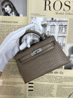 Сумка Hermes из кожи крокодила 20 см