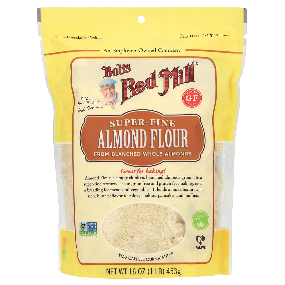 Bob's Red Mill, миндальная мука очень мелкого помола, 453 г (16 унций)