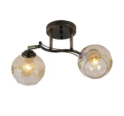 Люстра потолочная Rilon 06475/2 BRONZE+BLACK, 2×40 Вт, бронзовая и чёрная