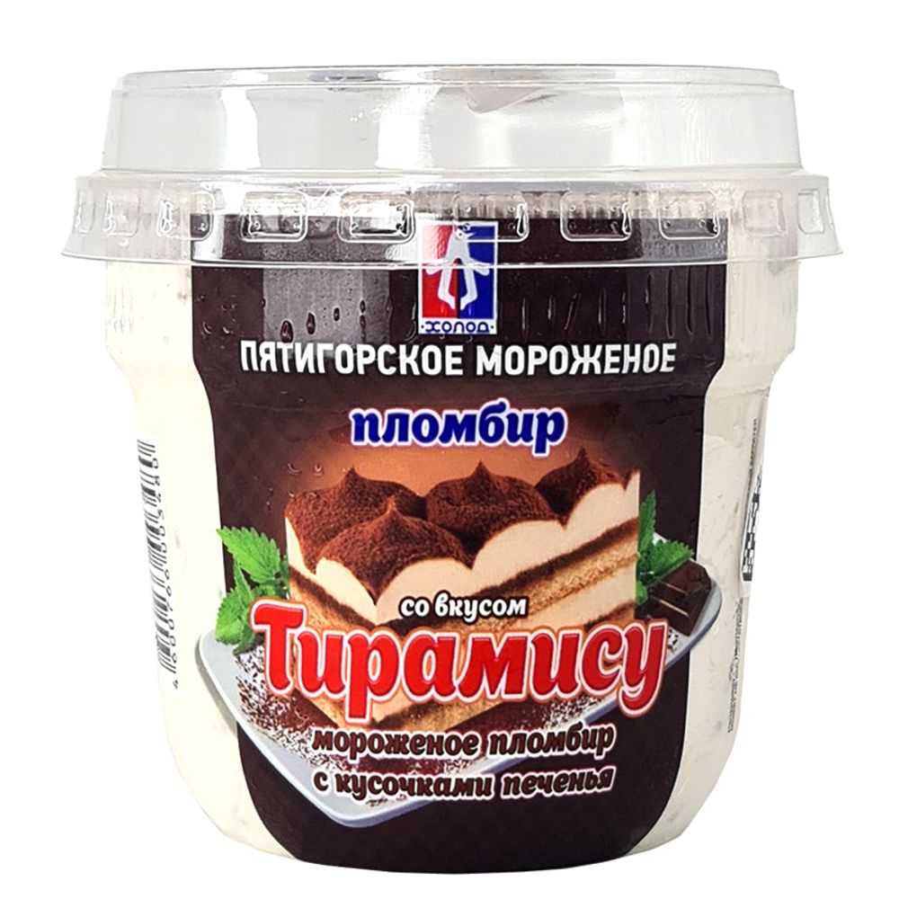 СТАКАН ПЛАСТИК Пломбир "Тирамису"-190г
