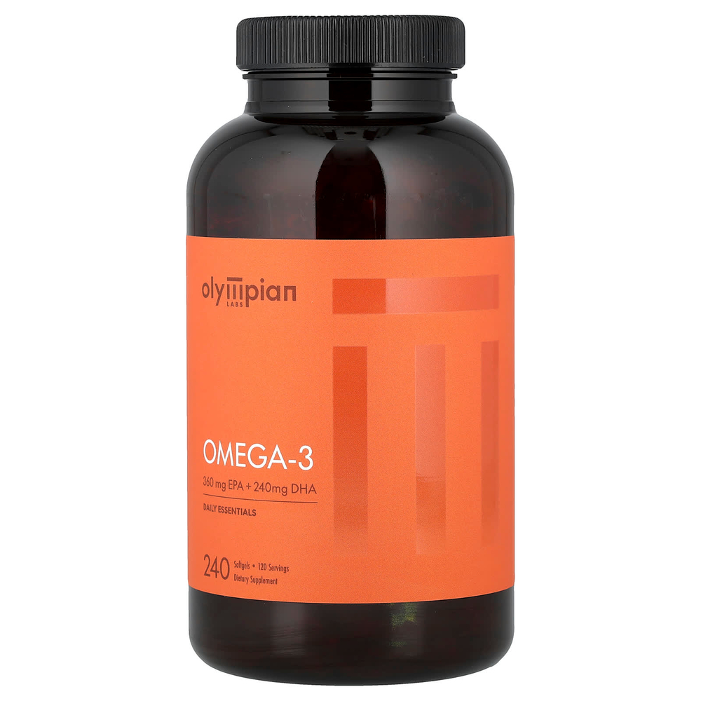 Olympian Labs, омега-3, 240 капсул (1000 мг в 1 капсуле)