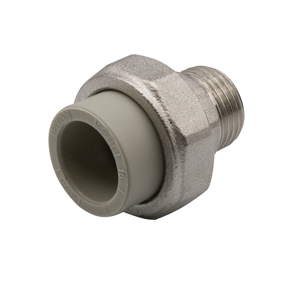 Муфта комб. разъемная, нар 20х1/2" EVER® СЕРЫЙ (Россия)