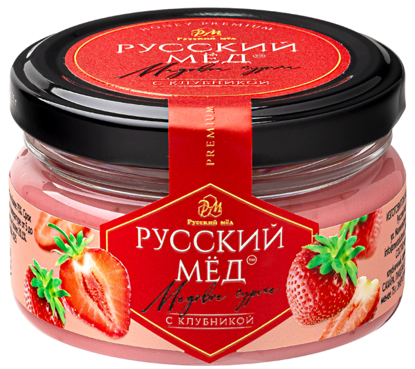 Медовое суфле с клубникой Русский мёд 100 мл