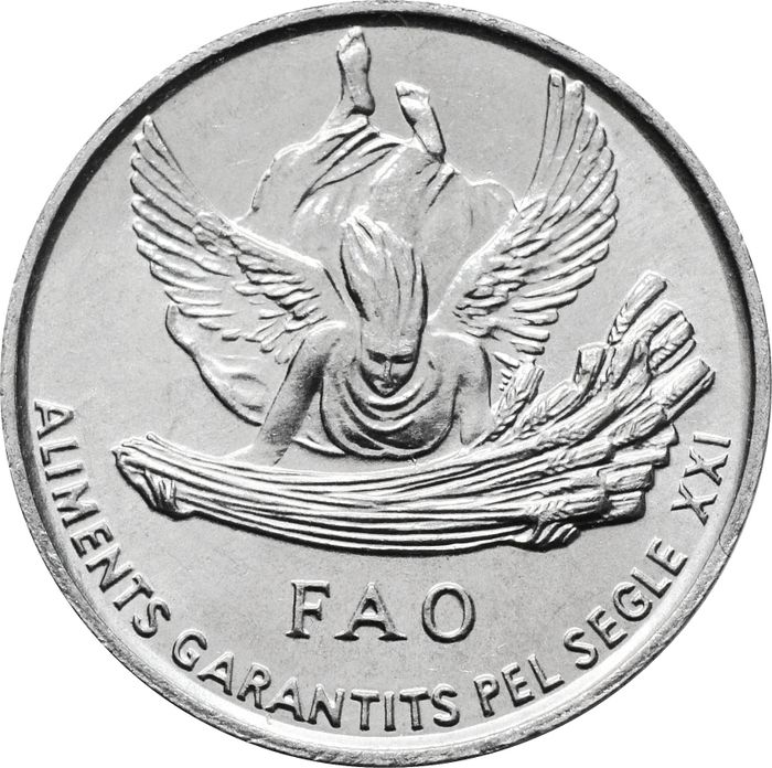 1 сантим 1999 Андорра ФАО