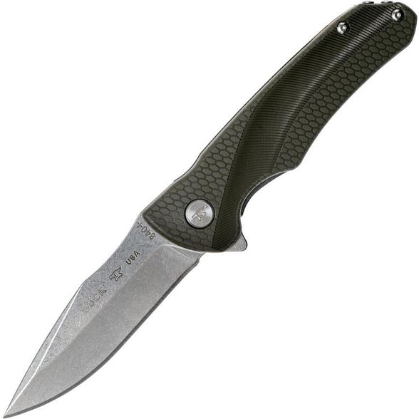 Цена наСкладной нож Buck Sprint Select OD Green 0840GRS, сталь 420HC, рукоять пластик