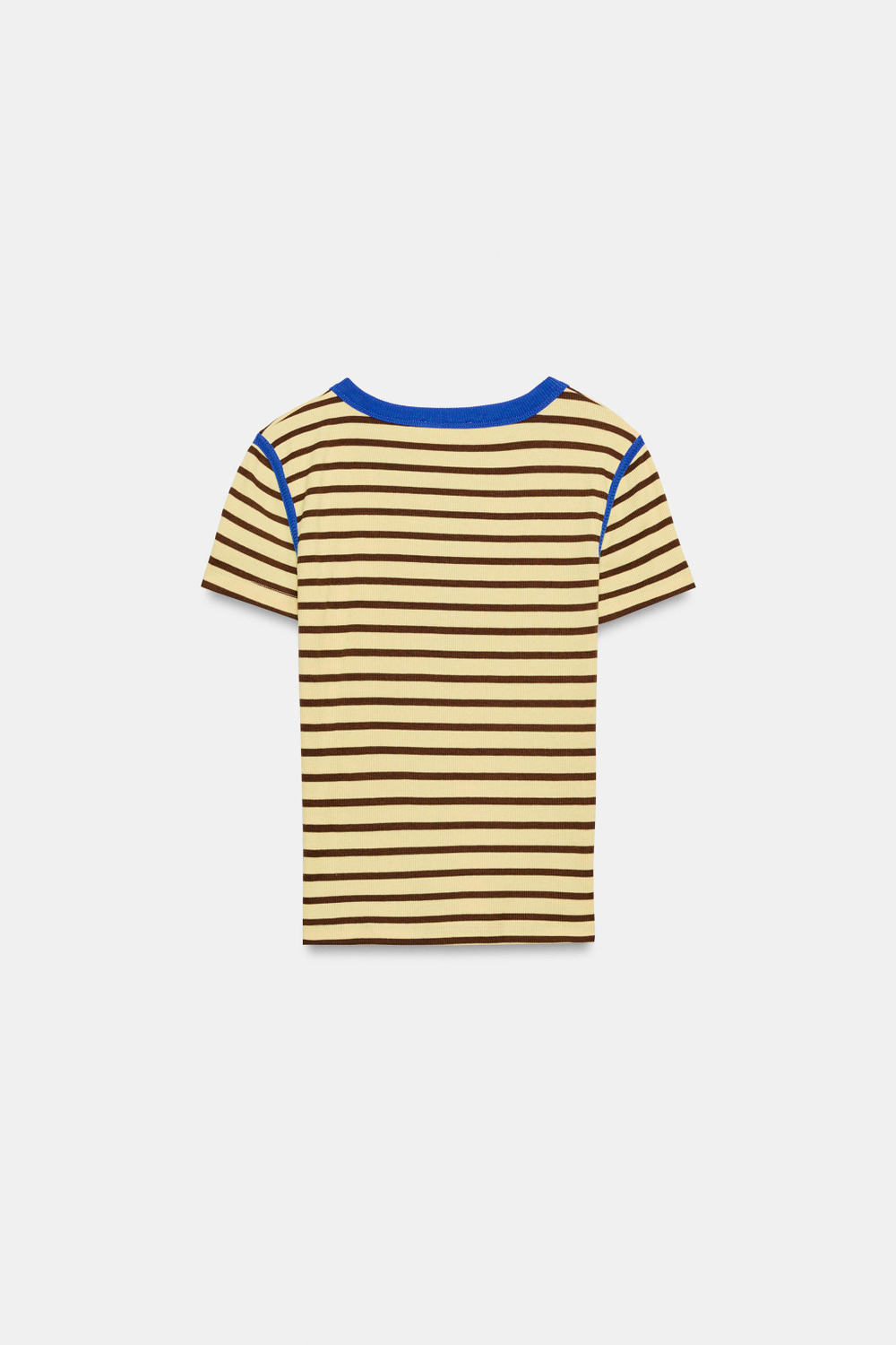ZARA ФУТБОЛКА В ПОЛОСКУ, ЖЕЛТЫЙ