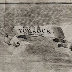 Витсен Н. Город Торжок в Московии. Бумага, офорт, резец. Нидерланды. 1719.