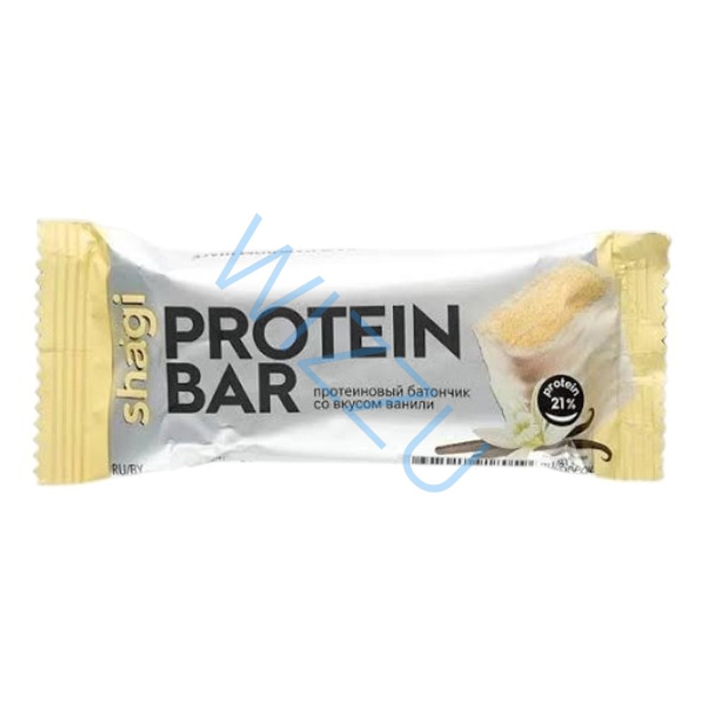 Батончик Protein Rex с высоким сод. белка Shagi сладкая ваниль 40г