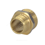Ниппель латунь никель переходной Ду 32х15 (1 1/4"х1/2") НР 9023 ГОСТ 32585-2013 Aquasfera 9023-06