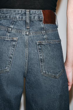 ZARA ДЖИНСЫ TAPERED С ВЫСОКОЙ ПОСАДКОЙ — ZW COLLECTION, ИНДИГО