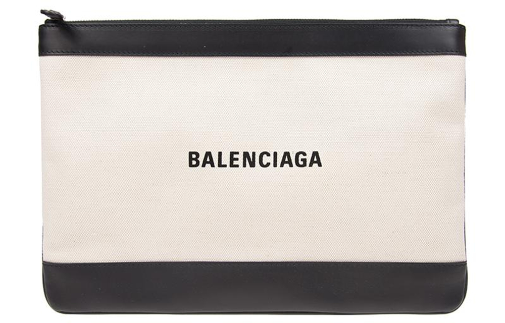Balenciaga Canvas Bag Clutch Women"s White