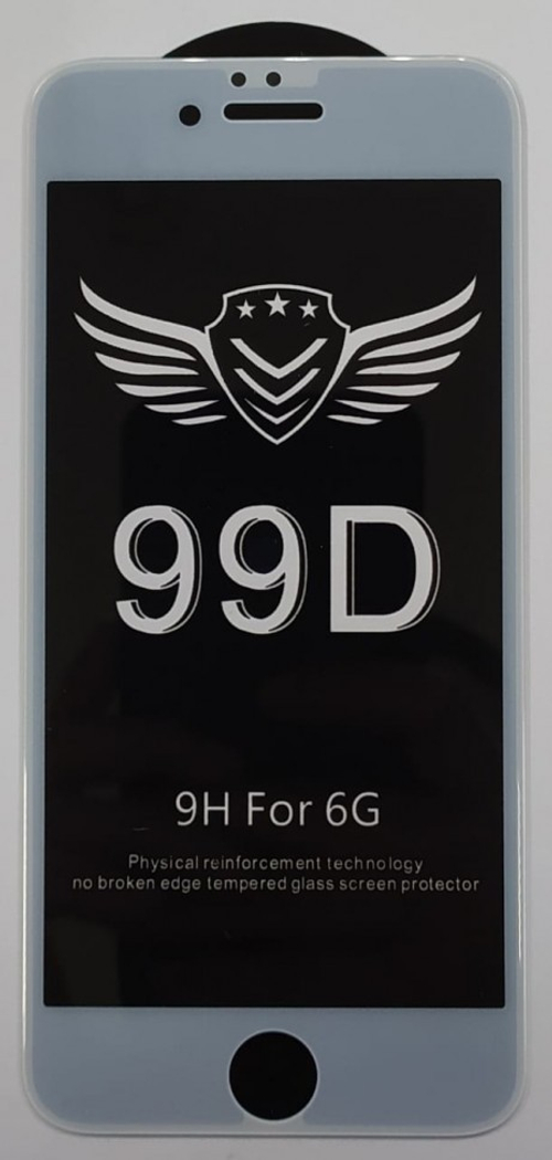 Защитное стекло для i-Phone 6/6s 99D белое