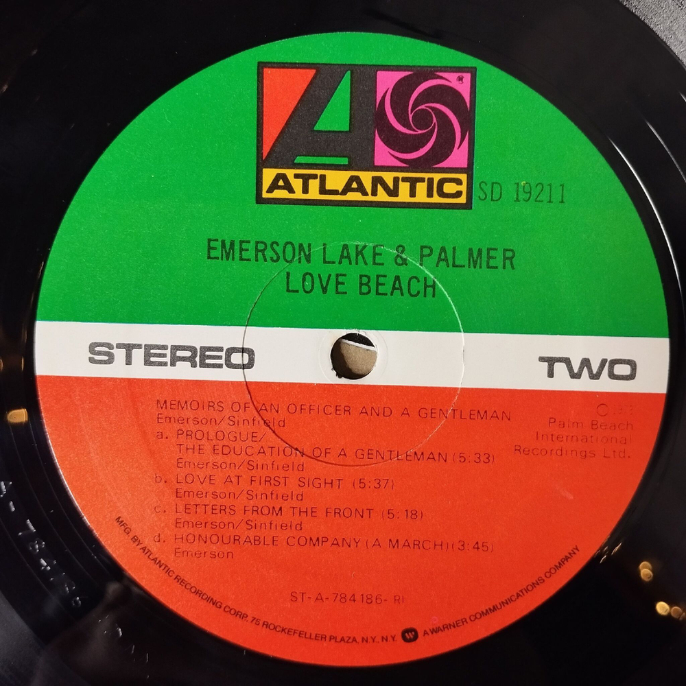 Винтажная виниловая пластинка LP Emerson, Lake and Palmer Love Beach (USA 1978) Taste Of My Love