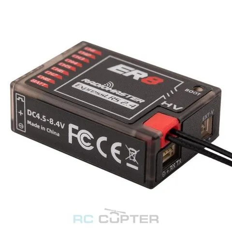 Приёмник RadioMaster ER8 2.4GHz ELRS PWM