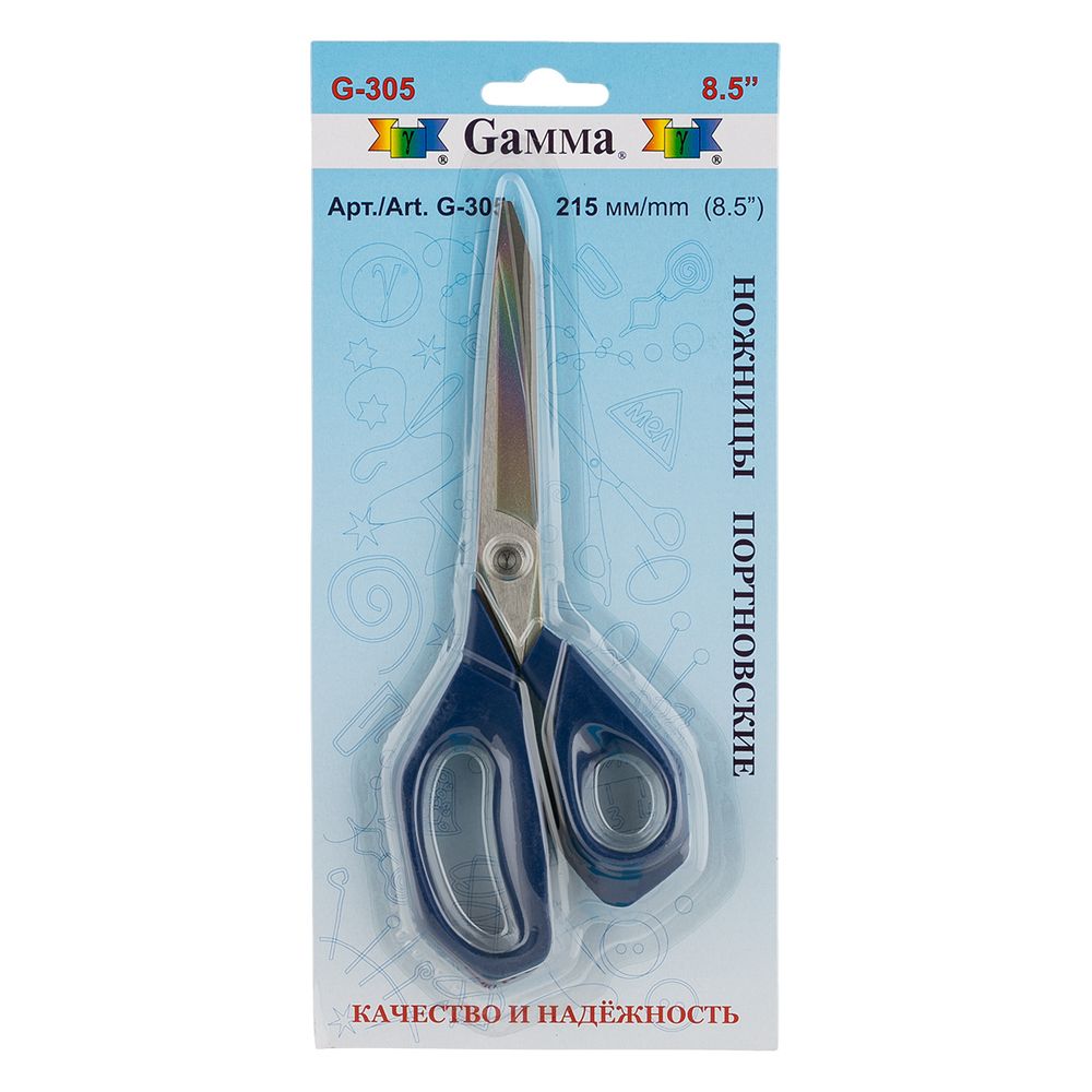 Ножницы закройные (портновские) 21.5 см, Gamma G-305