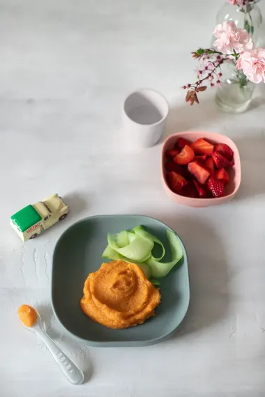 Набор посуды Beaba Coffrey Repas Silicone Euctalyptus