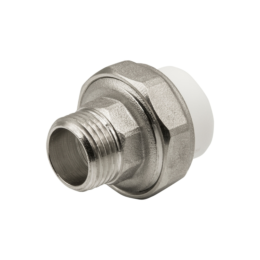 Муфта комб. разъемная, нар 20х1/2" EVER®  БЕЛЫЙ (Россия)