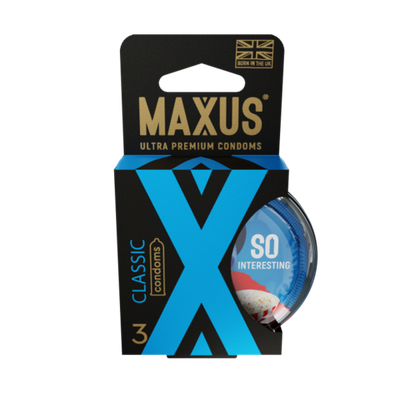 Презервативы MAXUS Classic №3 в пластиковом кейсе, классические, X-Edition, 3 шт