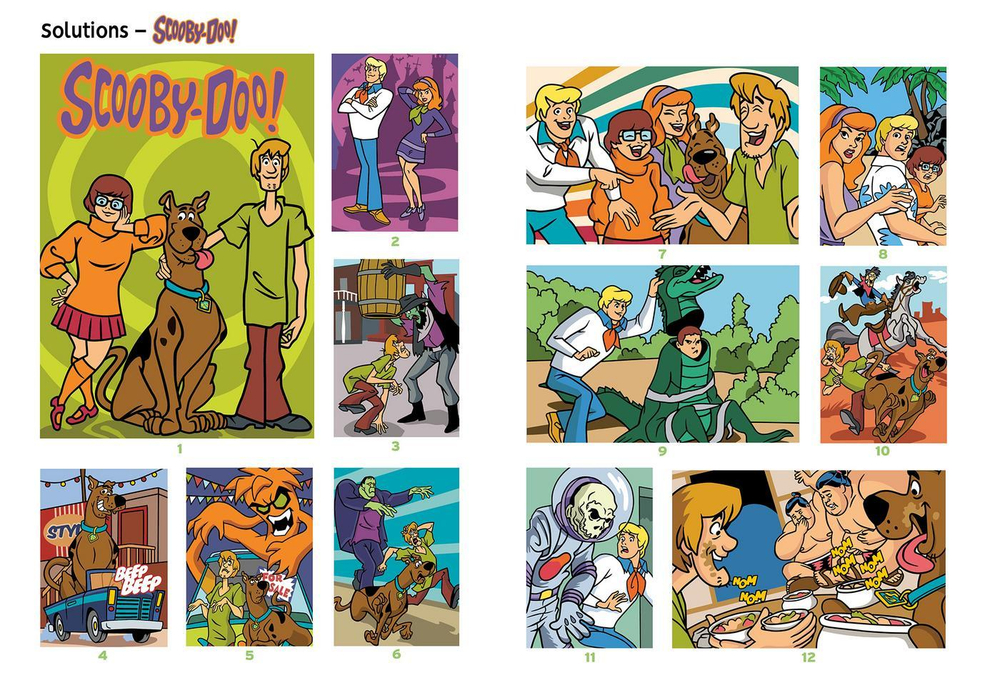 Раскраска по номерам Coloriages mystères - Scooby-Doo