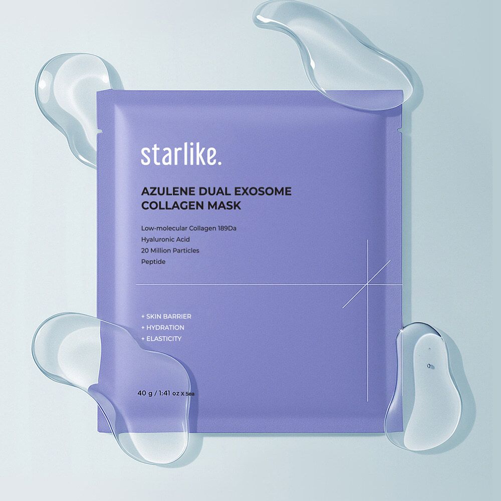 STARLIKE Коллагеновая маска Azulen Dual Exozom Collagen Mask (40 г * 1 шт)
