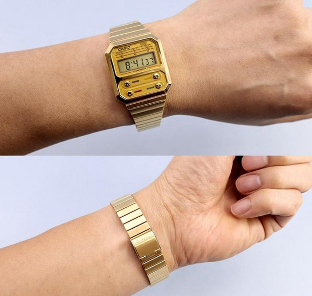 Унисекс наручные часы Casio A100WEG-9A