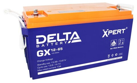 GX 12-65 Delta Аккумулятор герметичный свинцово-кислотный