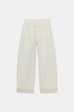 ДЖИНСЫ TRF BAGGY FOLDED СО СРЕДНЕЙ ПОСАДКОЙ — ZARA