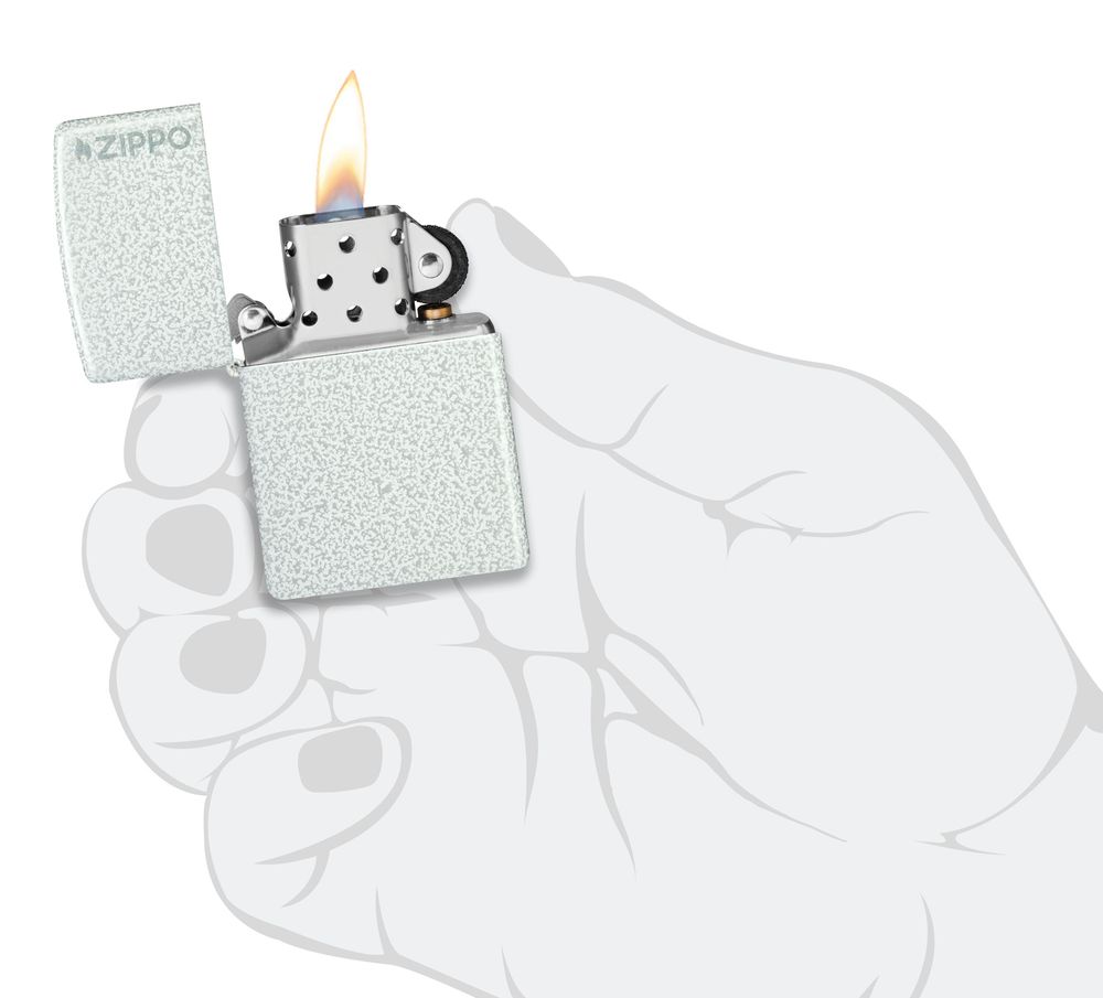 Зажигалка Zippo Classic с покрытием Glacier белая (46020ZL) 5